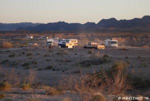 View to the right of our site showing lots of RVs.