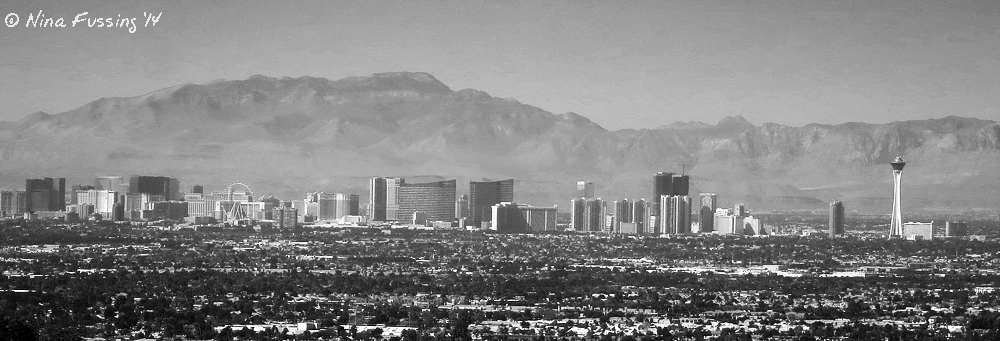 Panorama of the famous Vegas Strip