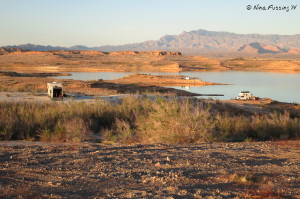 View from the "cliffs" towards the water access area