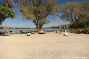 View of end sites #12 (right) #13 (middle - with the car in it) & #14 (left). These are very close together.