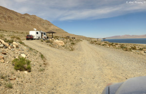 Sportsman's Lake -> Bottom loop sites. RV in left in Site 22. These bottom sites are the nicest sites.