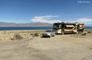 Tamarack Beach -> View of our site from the side. We were in a pull-in