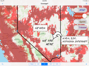 The Verizon map for Nevada thanks to Coverage? See that white abyss of nothingness?