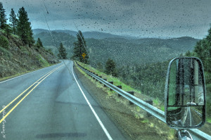Wet, but spectacular drive. This is a portion of the John Day Burns section. Wet, but spectacular drive. This is a portion of the John Day Burns section.