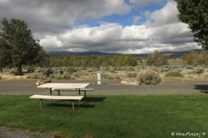 Top tier. Pull-through sites #49/50. Nice views of the lake here.