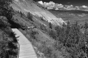 The overlook trail is stunning even before you get to the blue bits