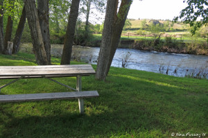 View along the riverside walk by the day-use area