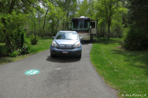 Front view of our site #13. It was huge!