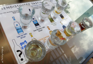 The excellent sampler at Bend Distillery