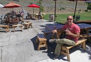 The excellent outdoor (pet-friendly) area at Crux