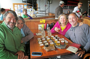 Ready to sample at Fort George Brewery