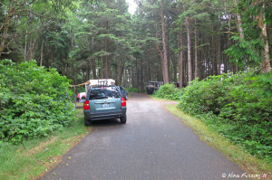 View from further back in B-loop. Site B14 on left. We're in far back right in B16.