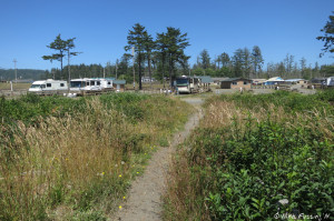 View of site from beach. This is how far from the sand you are
