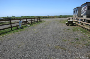 Typical site view. This is one of beach-facing sites #6. We're in #7 to right.