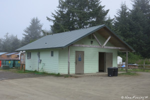 View of facilities in dispersed camping area