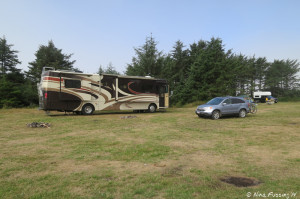 View of our site from the side