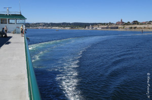 And we're OFF! Sailing away from Port Townsend, WA