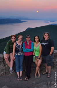 Some of the cool hosting & intern buddies that we worked with at Mt.Constitution