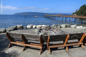 The pretty bay at West Beach Resort
