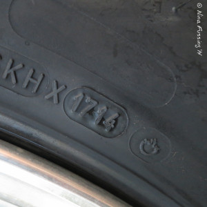 Learn how to read the datecode on tires. These are our new tires manufactured on the 17th week of 2014