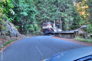 Crossing the lower bridge