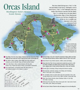 Visitor Map for Orcas Island -> Click for Larger Size