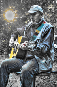 Our new buddy Pete rockin' it out at our site