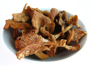 Dried mushrooms are a great back-up veggie