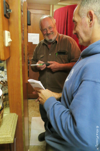 We lured Greg to use a tool inside our rig :)