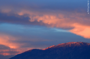 Last light on the mountain