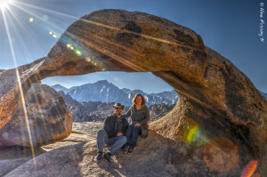 The famous Mobius Arch with our buddies Chris & Cherie