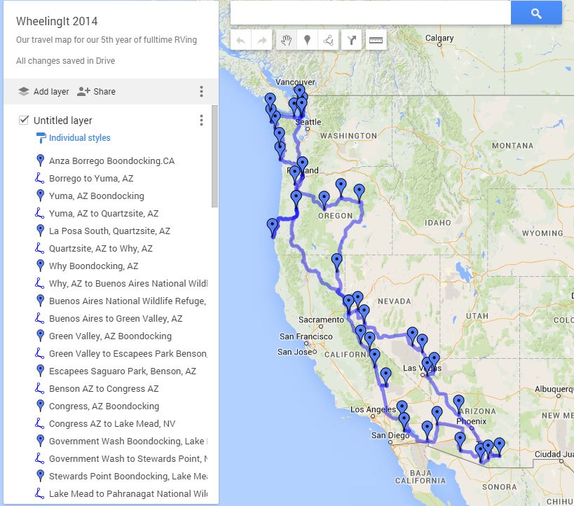 Our 2014 Travel Map -> Click and Enjoy!