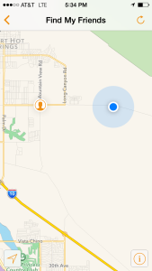 We really like the "Find My Friends" App