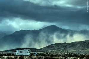 Early afternoon dust storm