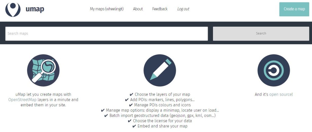 The uMap website has practically zero documentation