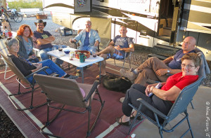 Happy Hour with our volunteer buddies