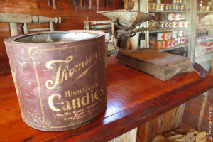 The interior of the mercantile has lots of old relics