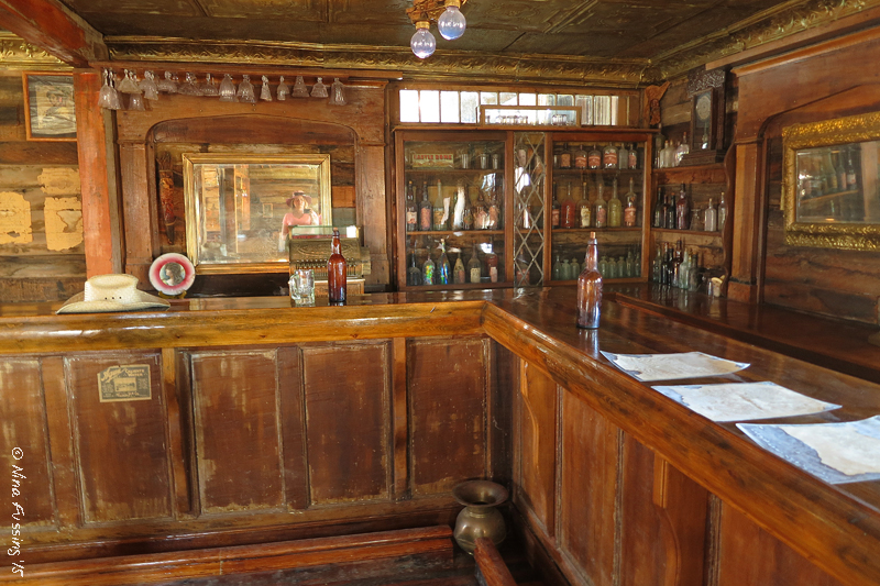 The old saloon with {{gasp}} a ghostly presence in the mirror???!!