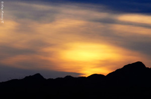 A rather dark and moody sunset