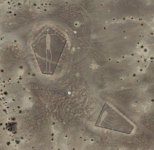 The Blythe Intaglio's as seen from Google Satellite