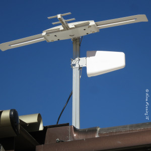 Our paddle antenna, in use for the first time