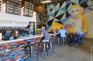 At the super-cool Modern Times Brewery