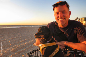 Todd and super-cute Frances in the basket
