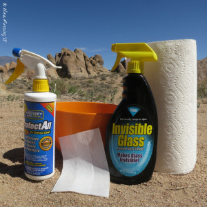 Our bug cleaning gear