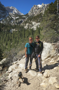 Todd, Russ & Frances pose at the base of the hike