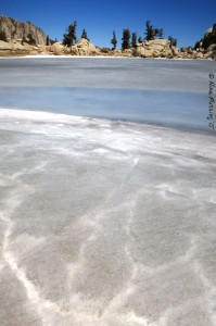 Crazy webs of ice on Lone Pine Lake