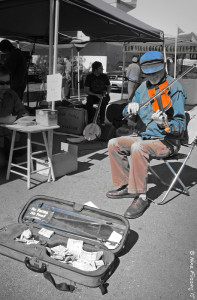 Violin at the Hillcrest Farmers Market, of course.
