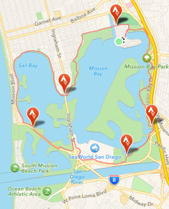 The Mission Bay bike loop