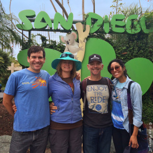 Russ, Moi, Paul and Carmen ready to hit the Zoo