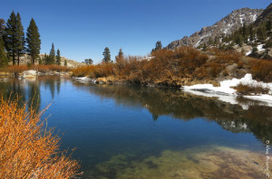 Onion Valley Lake. So very blue!